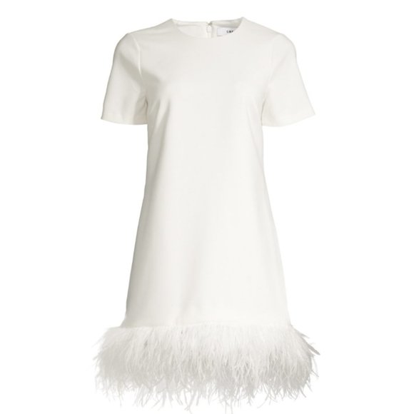 LIKELY Marullo Dress - White Feather - Picture 1 of 2